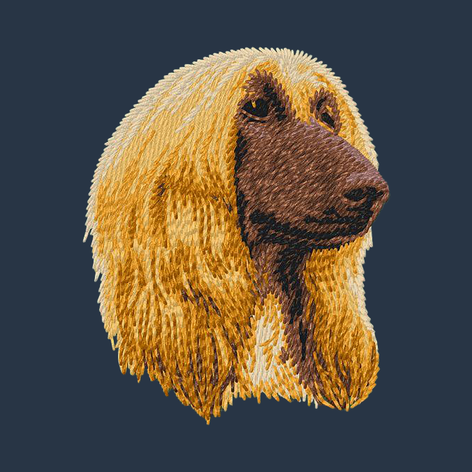 Afghan Hound Embroidered Wearable Blanket