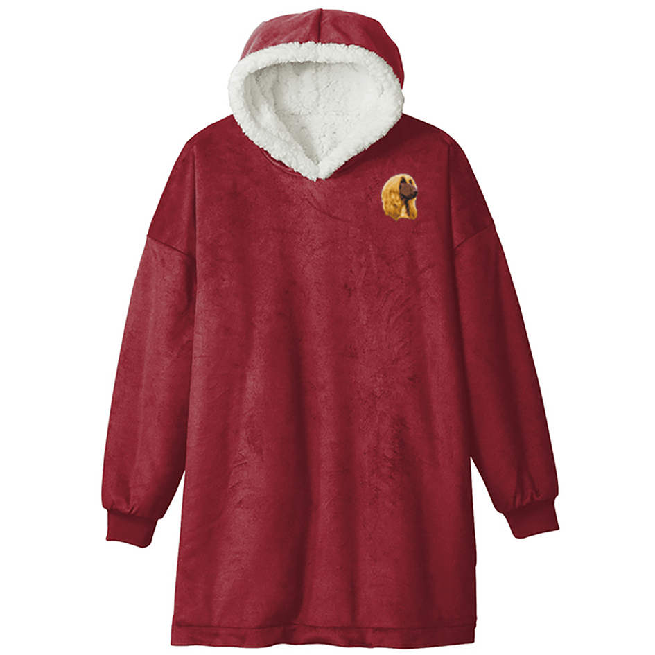Afghan Hound Embroidered Wearable Blanket