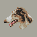 Borzoi Embroidered Classic Long Sleeve Shirt