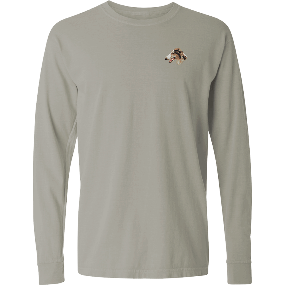 Borzoi Embroidered Classic Long Sleeve Shirt