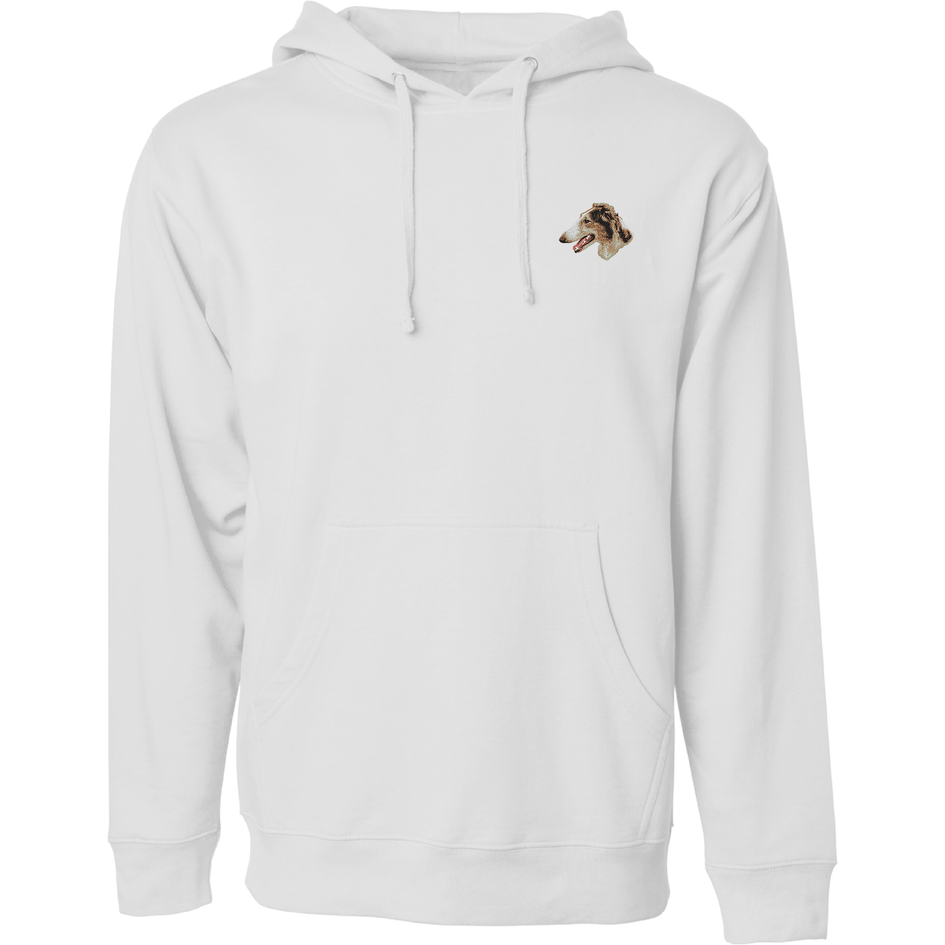 Borzoi Embroidered Sweatshirt Hoodie