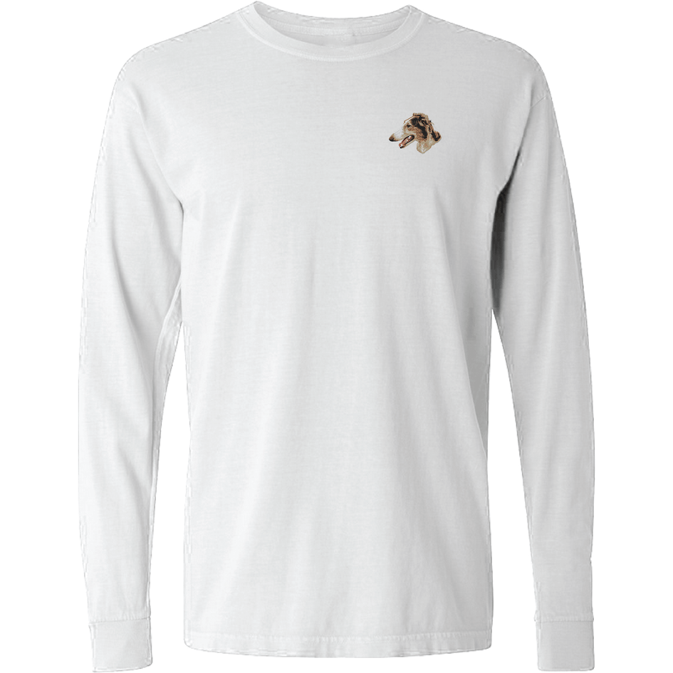 Borzoi Embroidered Classic Long Sleeve Shirt