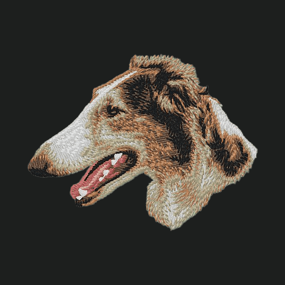 Borzoi Embroidered Crossbody Bag