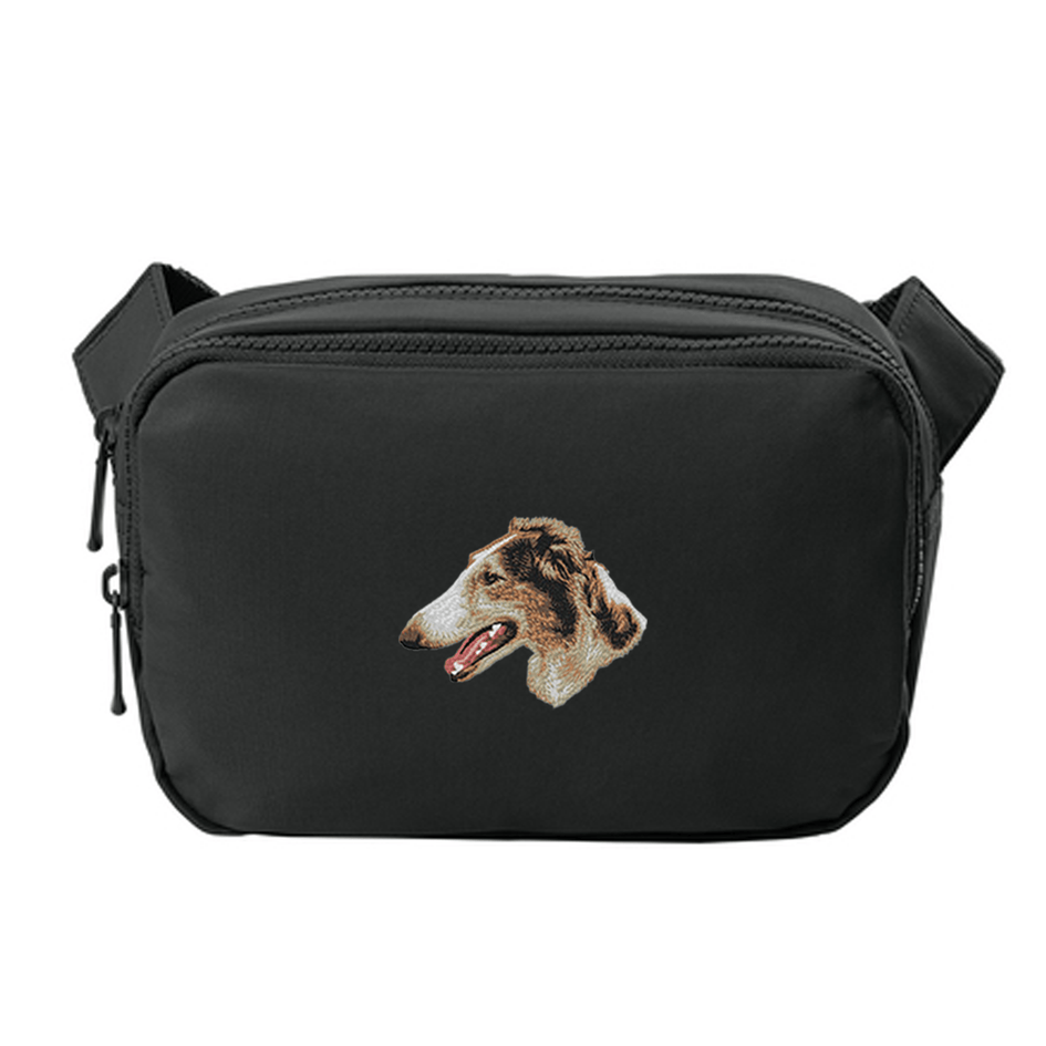 Borzoi Embroidered Crossbody Bag