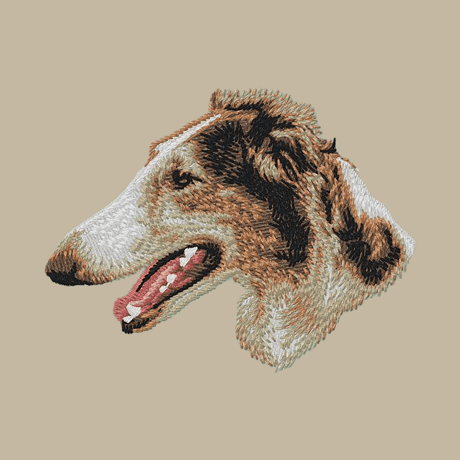 Borzoi Embroidered Crossbody Bag