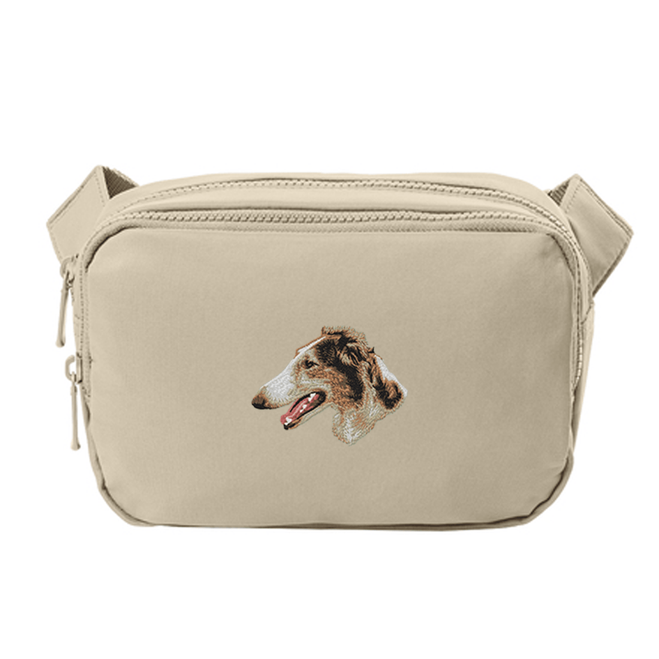 Borzoi Embroidered Crossbody Bag