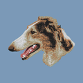 Borzoi Embroidered Men's Denim Shirt