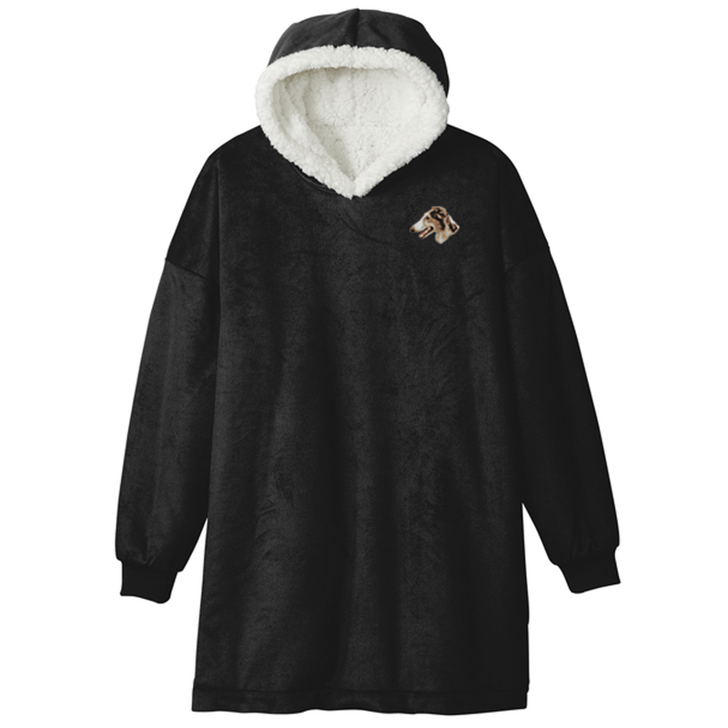 Borzoi Embroidered Wearable Blanket