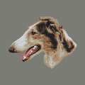 Borzoi Embroidered Wearable Blanket