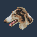 Borzoi Embroidered Wearable Blanket