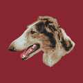 Borzoi Embroidered Wearable Blanket