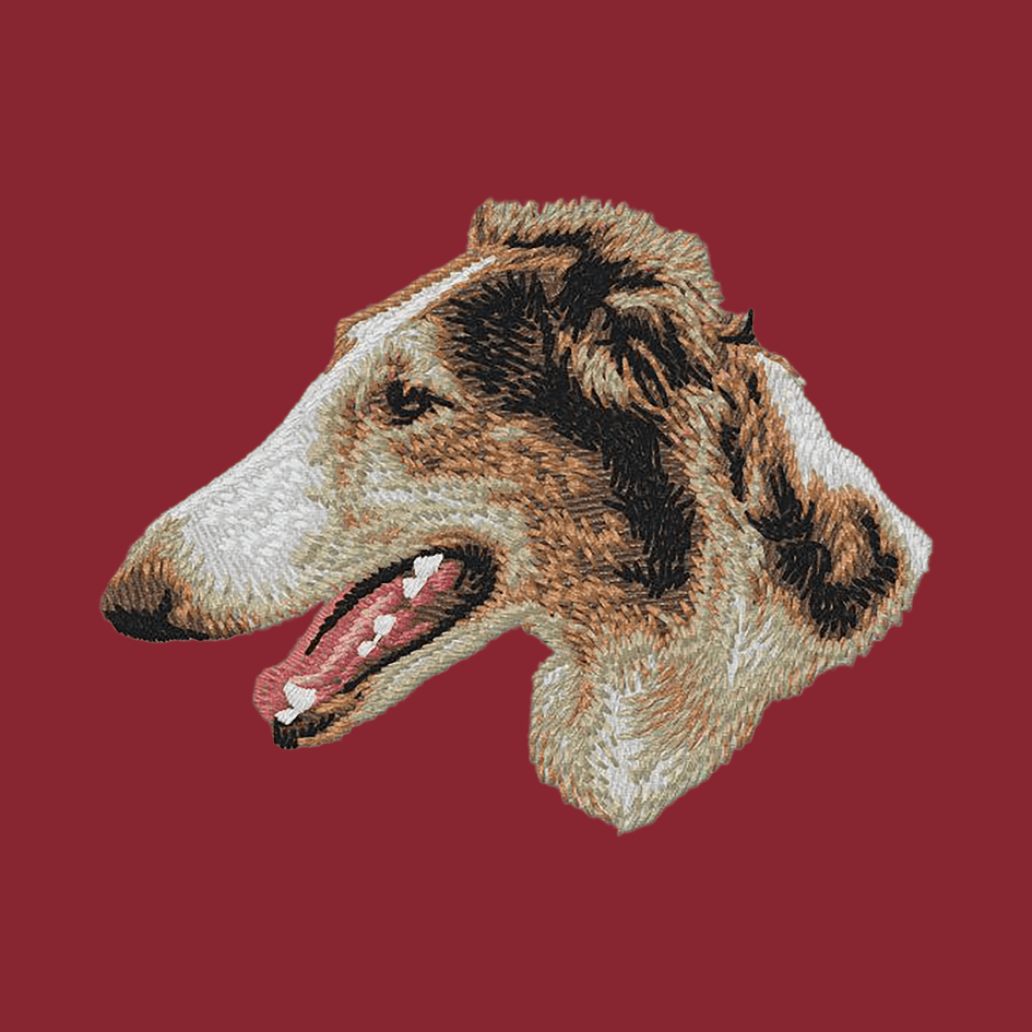 Borzoi Embroidered Wearable Blanket