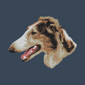 Borzoi Embroidered Women's Denim Shirt