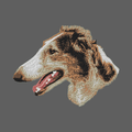 Borzoi Embroidered Women's Fleece Jacket