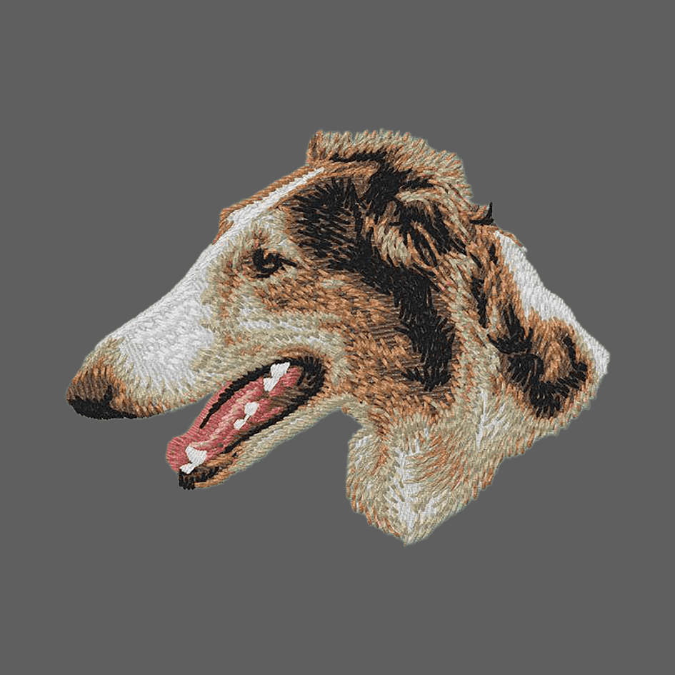 Borzoi Embroidered Women's Fleece Jacket