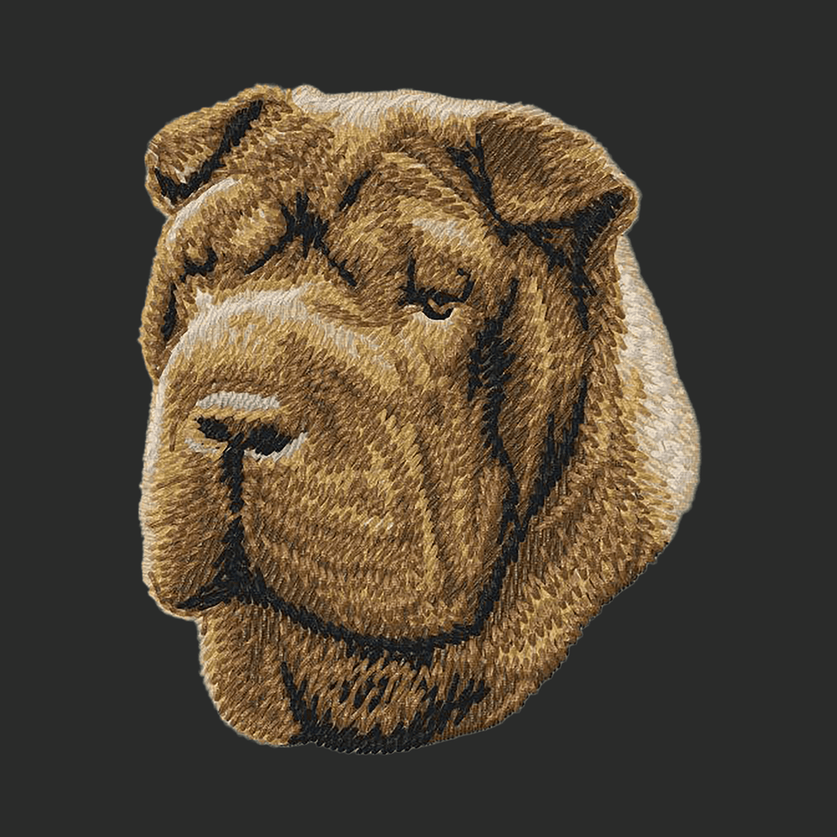 Chinese Shar-Pei Embroidered Classic Long Sleeve Shirt