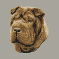 Chinese Shar-Pei Embroidered Classic Long Sleeve Shirt