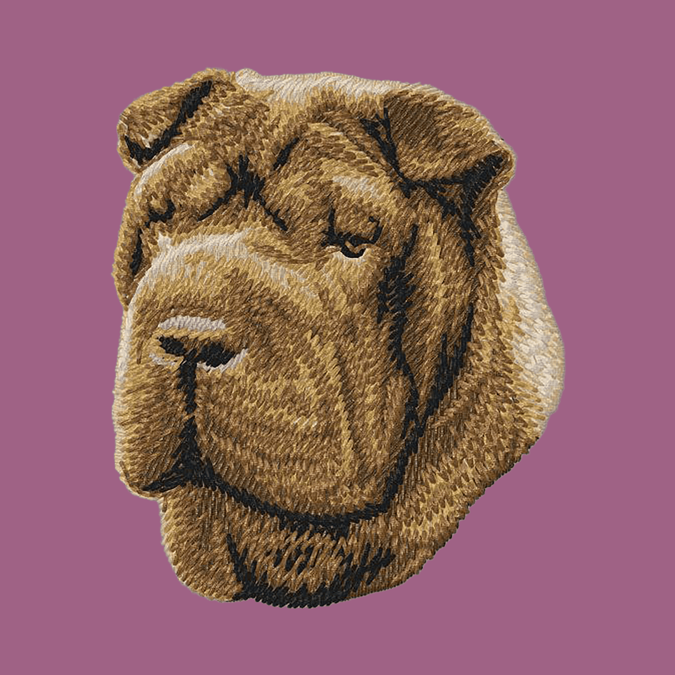 Chinese Shar-Pei Embroidered Classic Long Sleeve Shirt