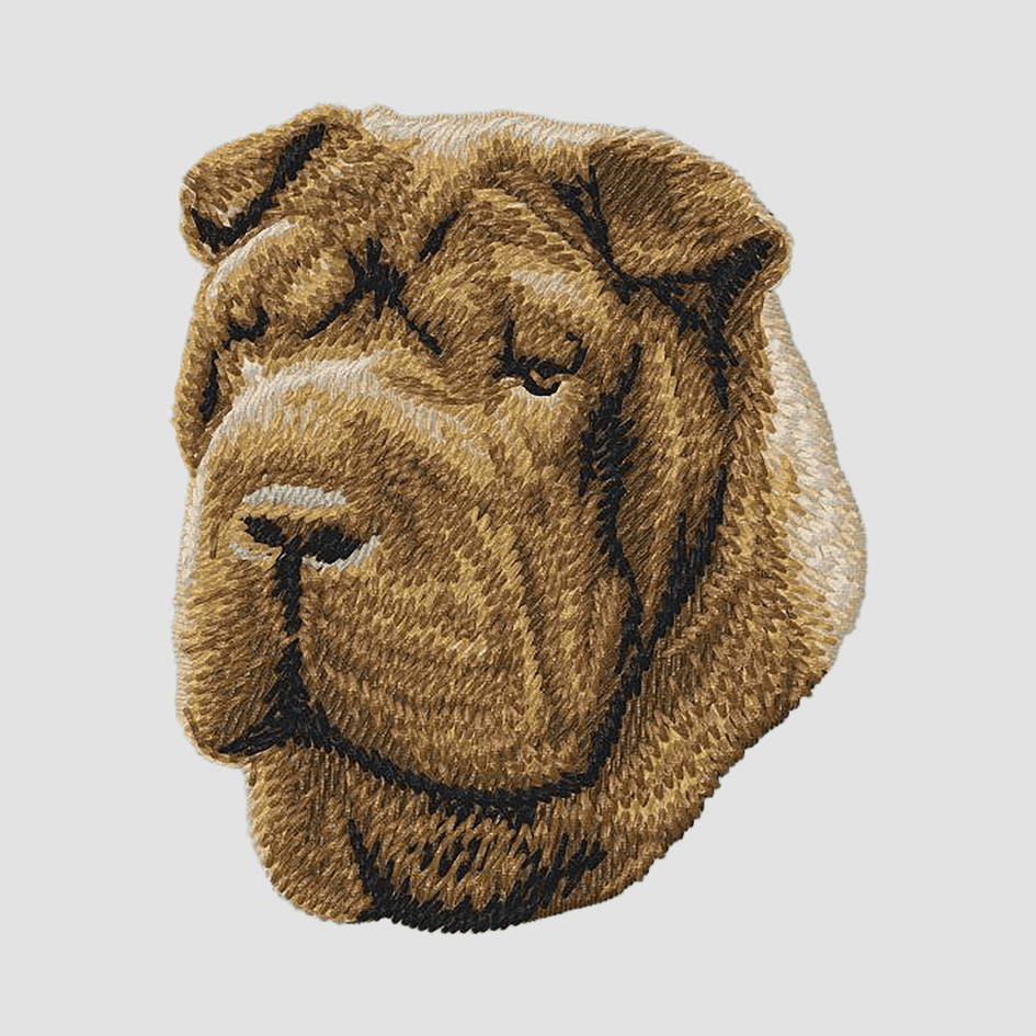Chinese Shar-Pei Embroidered Classic Long Sleeve Shirt