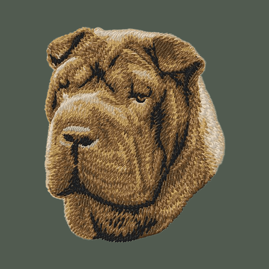 Chinese Shar-pei Embroidered Baseball Cap