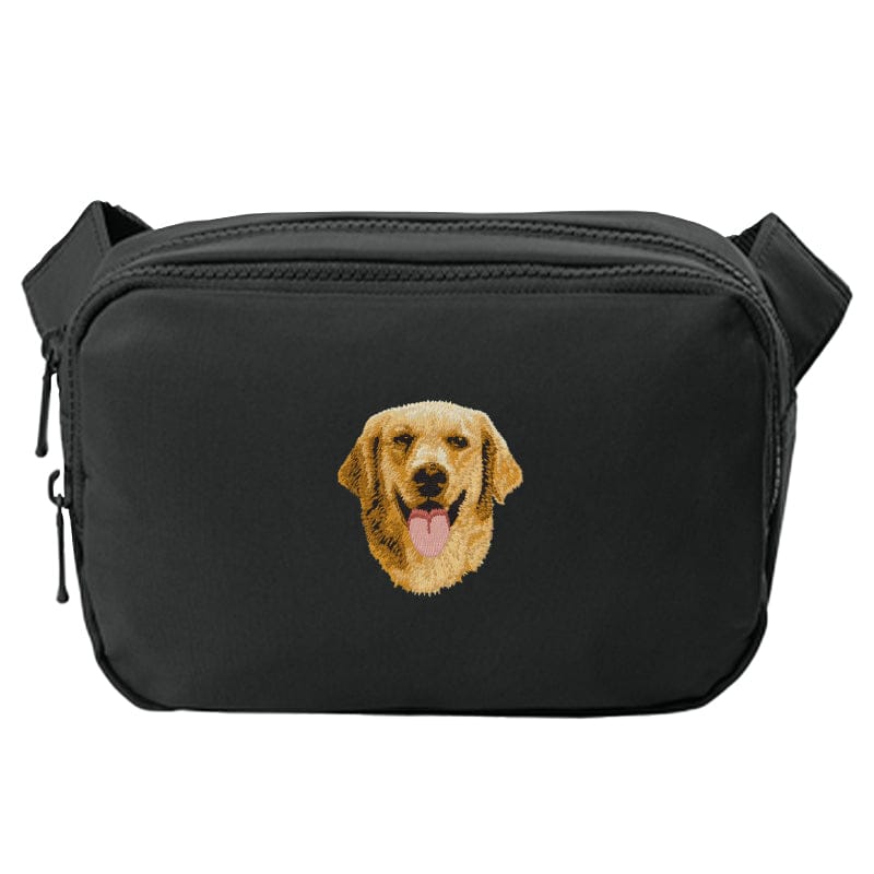 Golden Retriever Embroidered Crossbody Bag