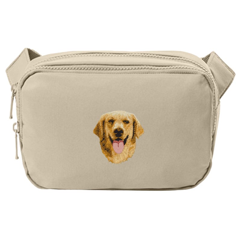 Golden Retriever Embroidered Crossbody Bag
