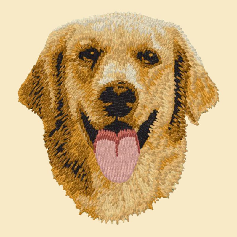 Golden Retriever Embroidered Tote