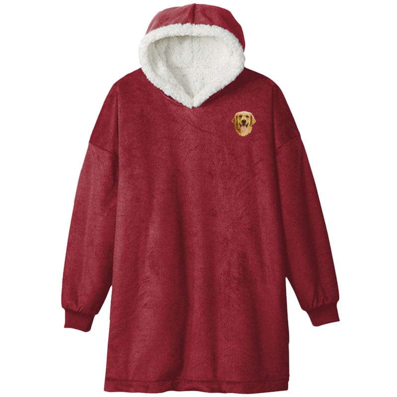 Golden Retriever Embroidered Wearable Blanket
