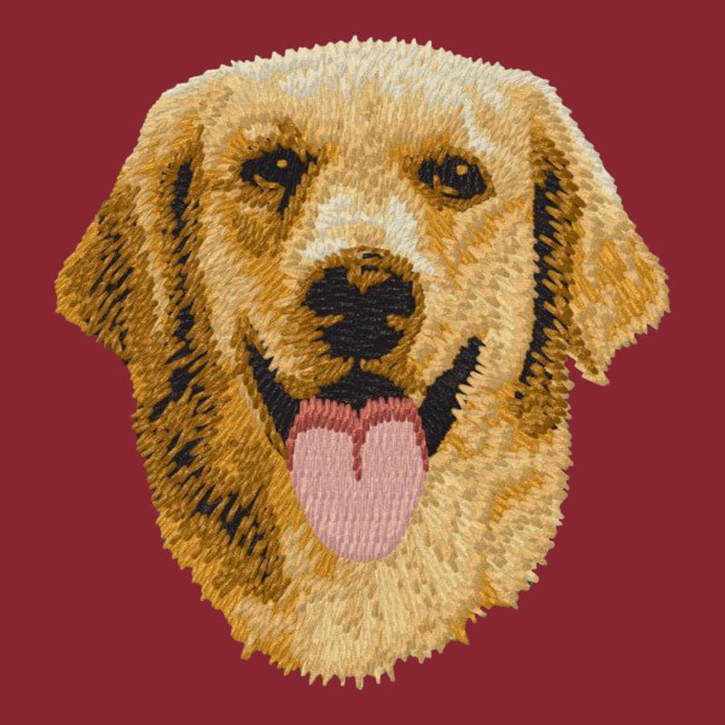 Golden Retriever Embroidered Wearable Blanket