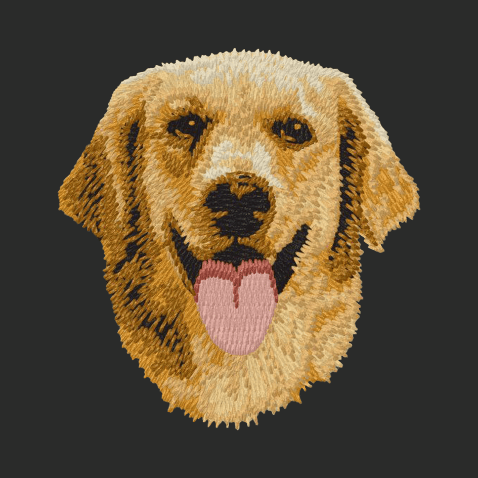 Golden Retriever Embroidered Classic Long Sleeve Shirt