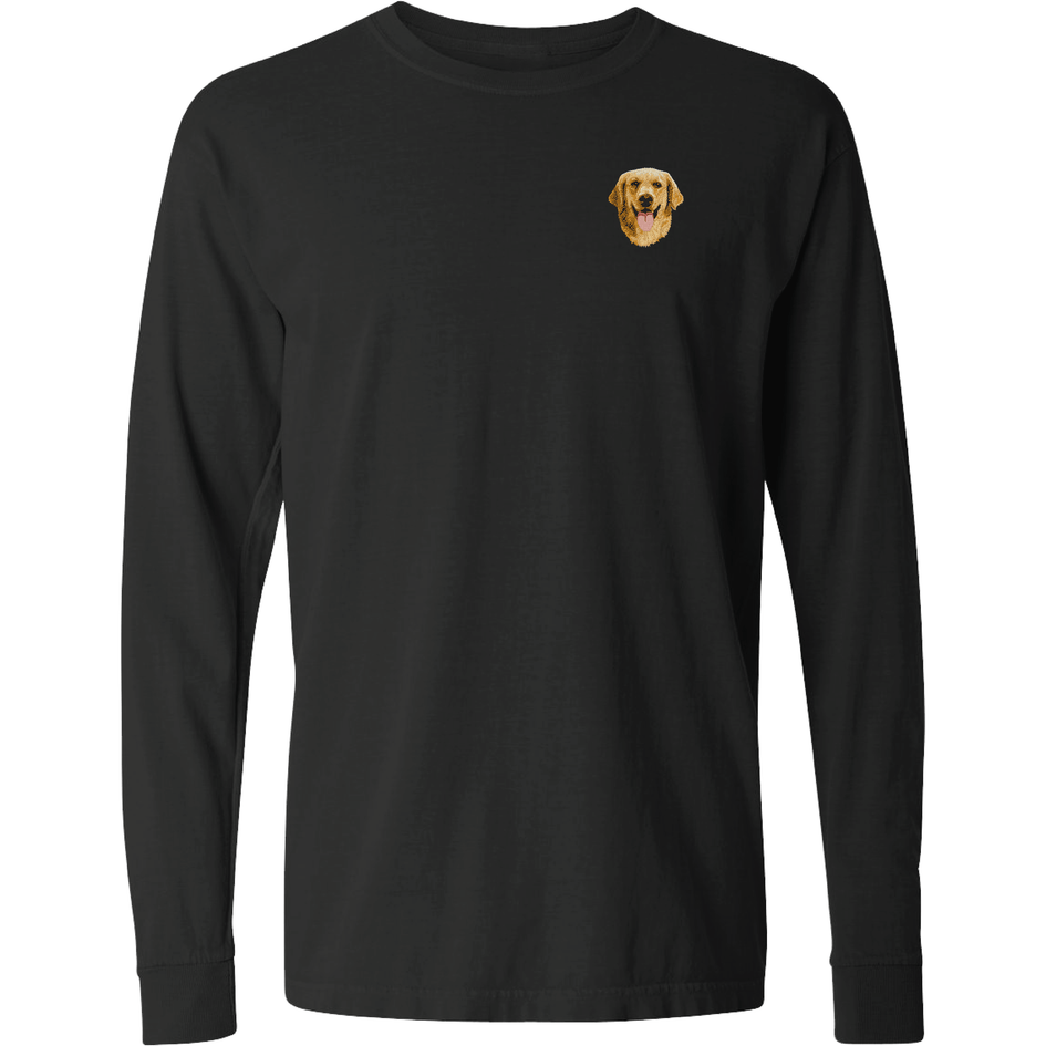 Golden Retriever Embroidered Classic Long Sleeve Shirt