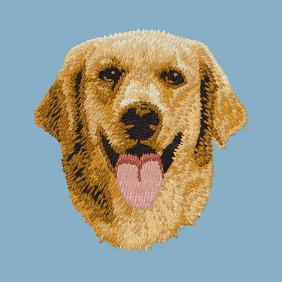 Golden Retriever Embroidered Classic Long Sleeve Shirt