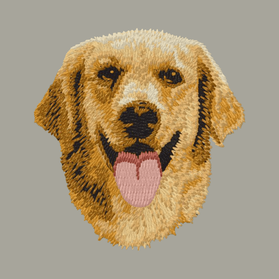 Golden Retriever Embroidered Classic Long Sleeve Shirt