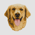 Golden Retriever Embroidered Classic Long Sleeve Shirt