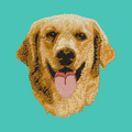 Golden Retriever Embroidered Baseball Cap