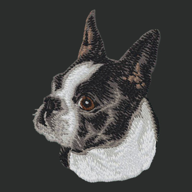 Boston Terrier Embroidered Crossbody Bag