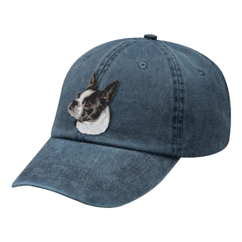 Boston Terrier Embroidered Baseball Cap
