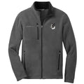 Boston Terrier Embroidered Men's Fleece Jacket