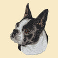 Boston Terrier Embroidered Tote