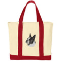 Boston Terrier Embroidered Tote