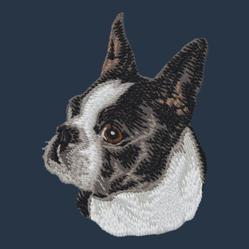Boston Terrier Embroidered Wearable Blanket