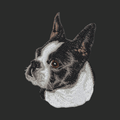Boston Terrier Embroidered Classic Long Sleeve Shirt
