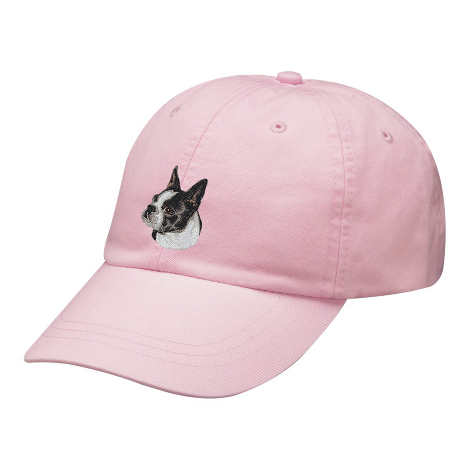 Boston Terrier Embroidered Baseball Cap