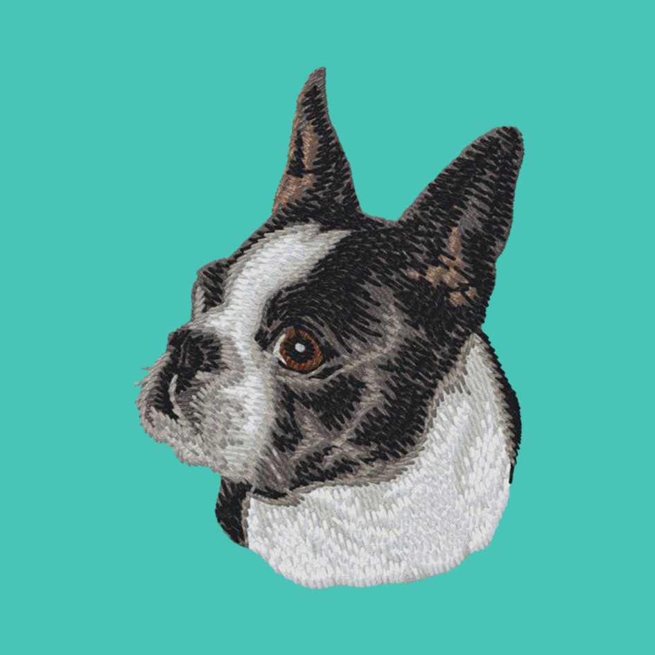 Boston Terrier Embroidered Baseball Cap