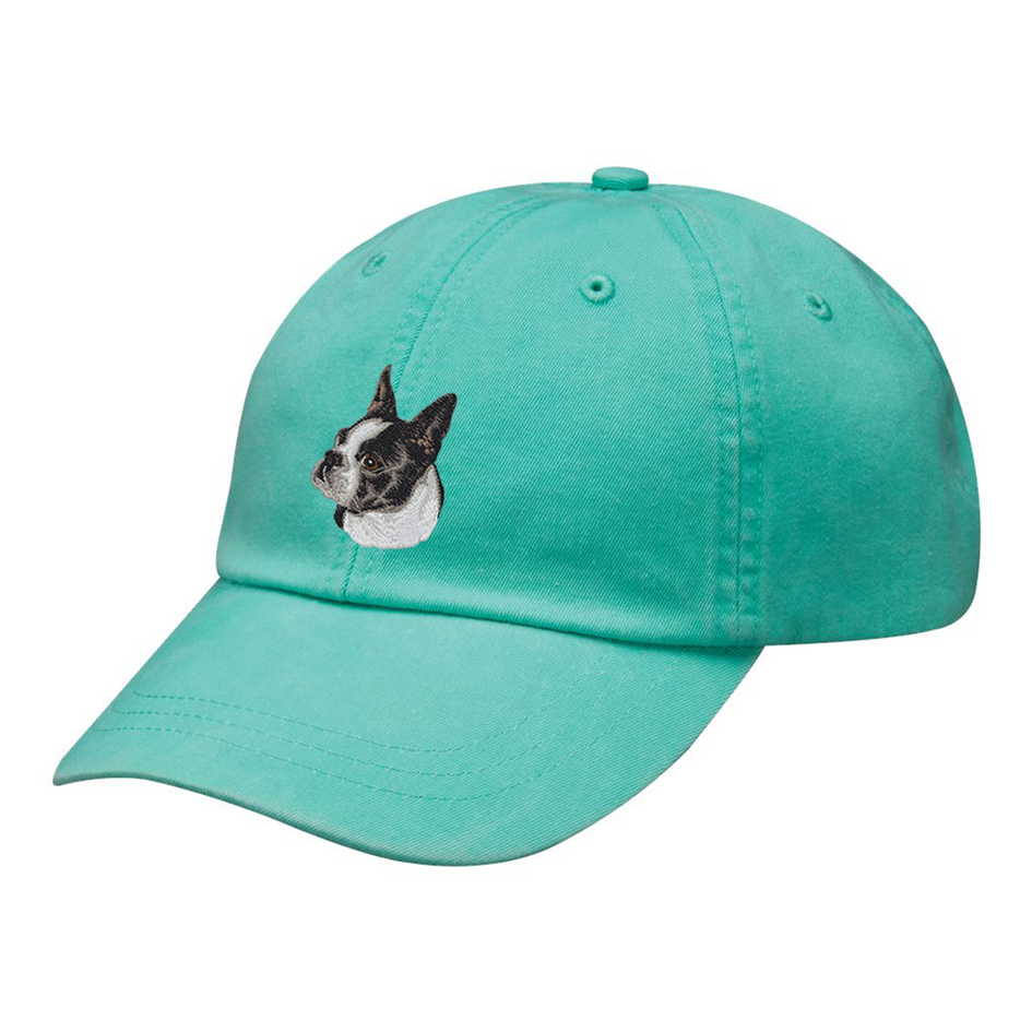 Boston Terrier Embroidered Baseball Cap