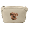 Border Terrier Embroidered Crossbody Bag