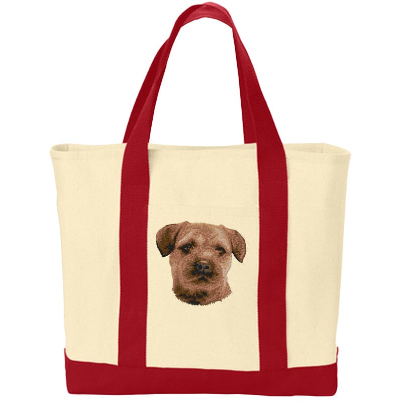 Border Terrier Embroidered Tote