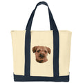 Border Terrier Embroidered Tote