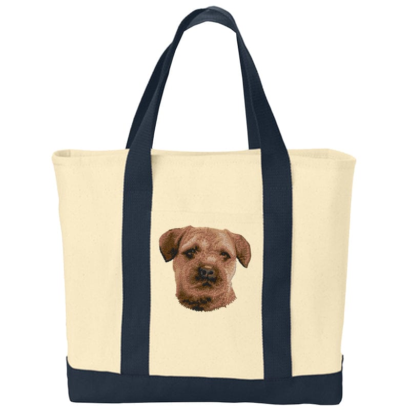 Border Terrier Embroidered Tote