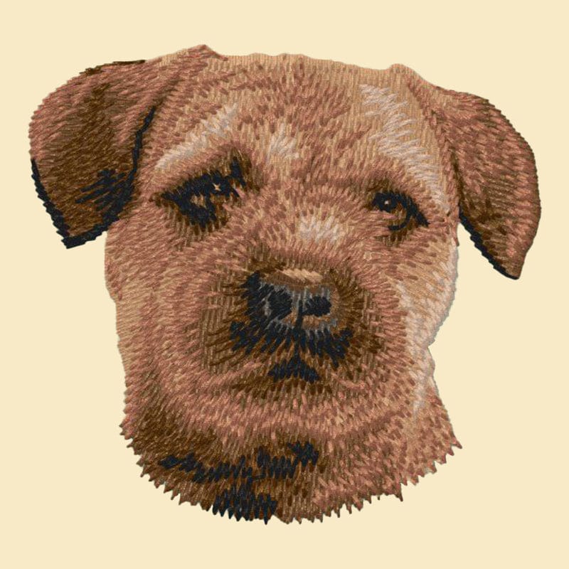 Border Terrier Embroidered Tote